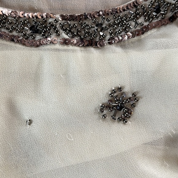 ZARA HOLIDAY BEADED TOP MEDIUM - Picture 6 of 7